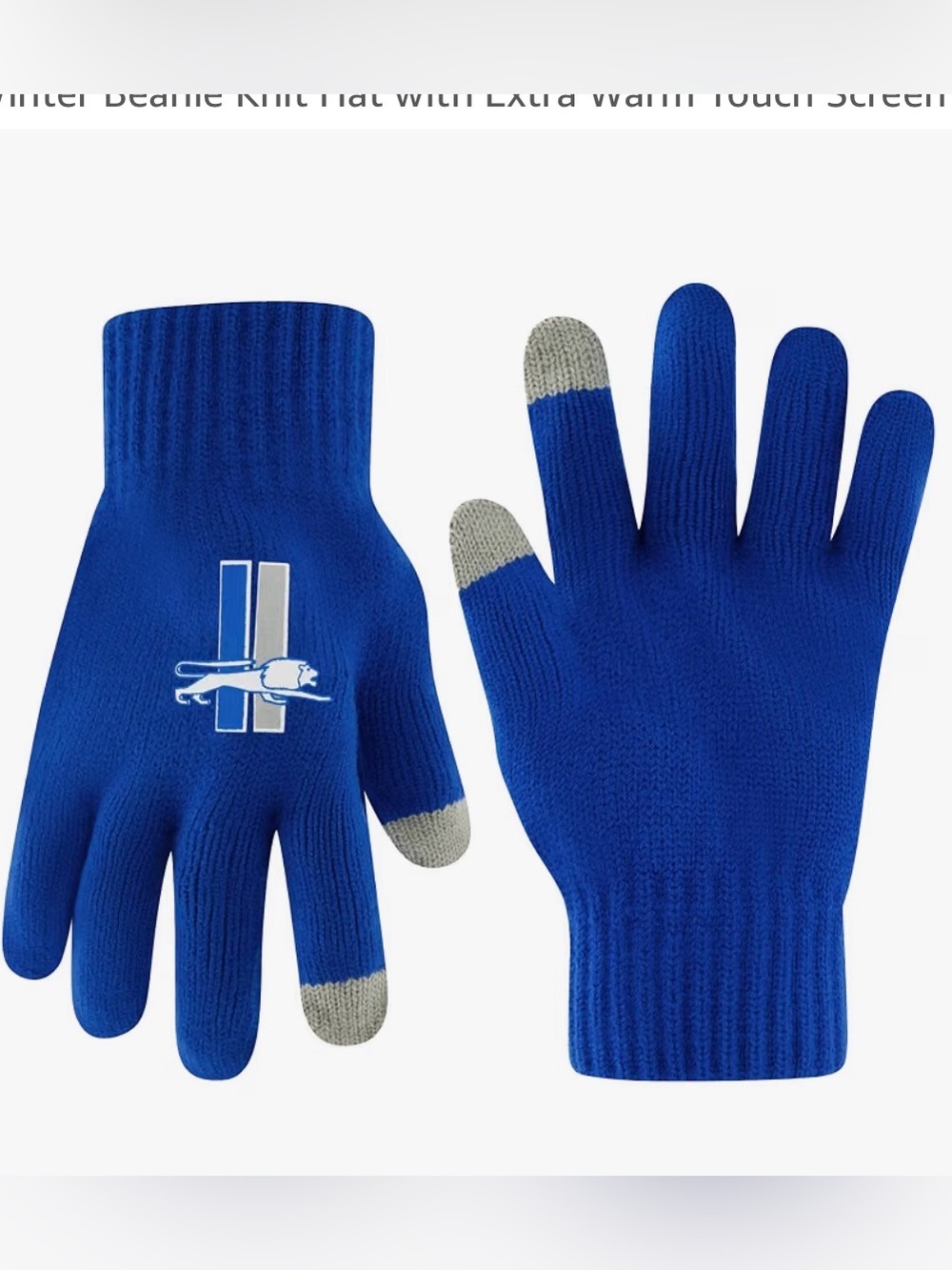 Ultra Game NFL Official Logo Winter Extra Warm Touch Screen Gloves